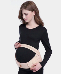 Универсальный бандаж для беременных Belly brace pelvic support shrink abdomen Бежевый