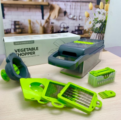 Многофункциональная ручная овощерезка терка Vegetable Chopper, 8 насадок (мультислайсер)