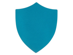 Патч «Щит», nubuk, Цвет голубой