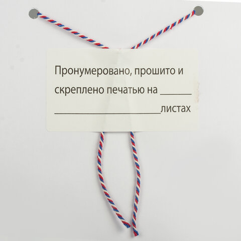 Этикетка самоклеящаяся "Пронумеровано, прошито и скреплено", 74х40мм, 500 штук, BRAUBERG, 111743