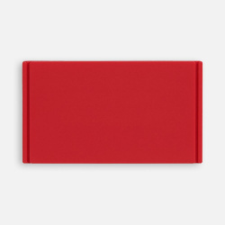 Лейбл из ПВХ Dzeta, M, красный, 3,5х6х02 см