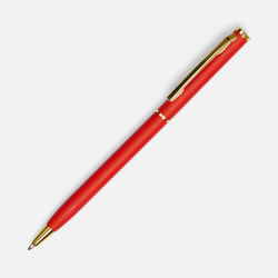 Ручка шариковая Hotel Gold, ver.2, матовая красная, 13х0,7 см