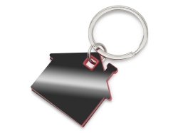 Брелок «SteelPop House», Цвет цвет вороненой стали/красный