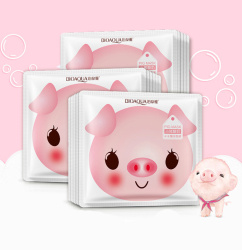 Тканевая увлажняющая маска йогурт для лица Bioaqua "Mask Pig", 30 гр