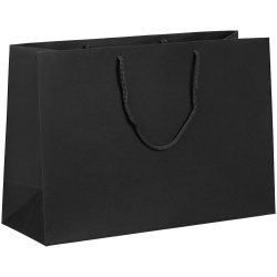 Пакет бумажный Ample Plus M, черный, 35x24x12 см