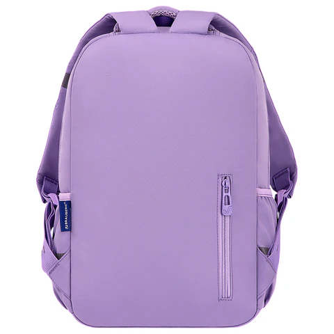 Рюкзак BRAUBERG STYLE, 2 отделения, 4 кармана, "Hey all", сиреневый, 40х26х15 см, 274411