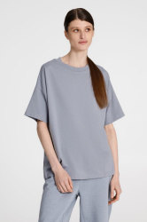 Футболка унисекс оверсайз T3, серая, XS–XXL