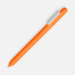 Ручка шариковая Swiper Soft Touch, неоново-оранжевая с белым, 14,3x1,0 см