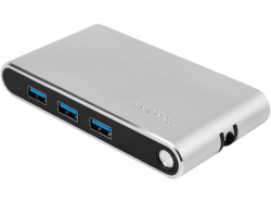Хаб 8-в-1 Type-C «Hermes», USB 3.0 x 3, Type-C PD, HDMI, LAN, картридер, Цвет черный