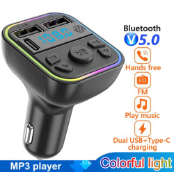 Автомобильный FM-передатчик с Bluetooth 5.0 и поддержкой окружающего света