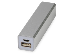 Внешний аккумулятор «Брадуэлл», 2200 mAh, Цвет серебристый/белый