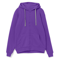 Толстовка на молнии с капюшоном Siverga Heavy, фиолетовая, XS–4XL