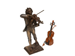 Подарочный набор «Великий Паганини», Цвет бронза с чернением/коричневый