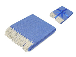 Плед акриловый «Dapple» 160 х 210 см, Цвет синий