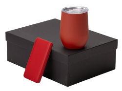 Подарочный набор «COLOR IT» с термокружкой и повербанком, Размер 10000 mAh, Цвет красный