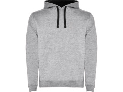 Толстовка с капюшоном «Urban» мужская, Размер 3XL, Цвет серый меланж/черный