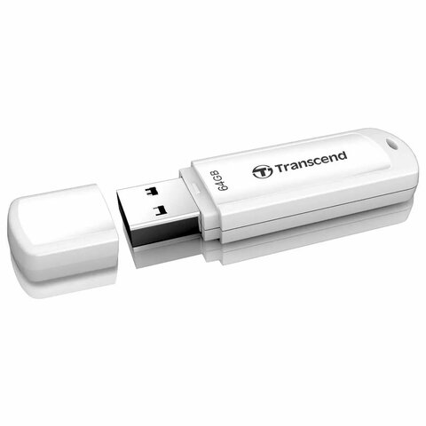 Флеш-диск 64 GB TRANSCEND JetFlash 730, USB 3.1, белый, TS64GJF730