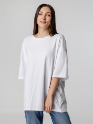 Футболка унисекс оверсайз Crosstown, белая, S–XXL