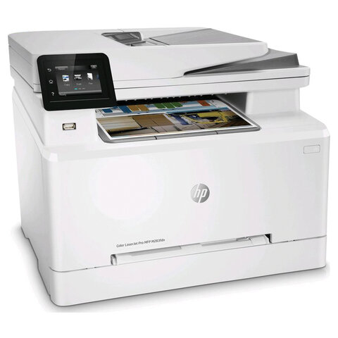 МФУ лазерное ЦВЕТНОЕ HP Color LaserJet Pro M283fdn "4 в 1", 21 стр./мин, 40000 стр./месяц, ДУПЛЕКС, сетевая карта, 7KW74A