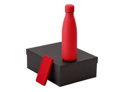 Подарочный набор «COLOR IT» с термобутылкой и повербанком, Размер 10000 mAh, Цвет красный