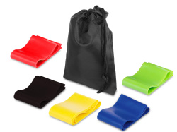 Набор спортивных резинок «Crane», Цвет черный