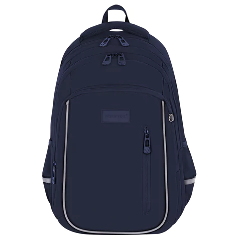 Рюкзак BRAUBERG INTENT, 2 отделения, 4 кармана, "Navy blue", 39х27х14 см, 273113