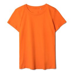 Футболка женская T-bolka Lady, оранжевая, S–3XL