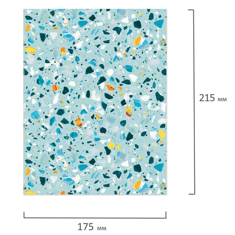 Тетрадь на кольцах А5 (175х215 мм), 120 листов, твердый картон, клетка, BRAUBERG, Абстракция, 404077