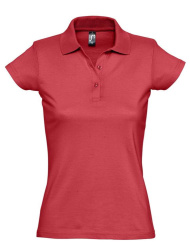 Рубашка поло женская Prescott Women 170, красная, S–XXL