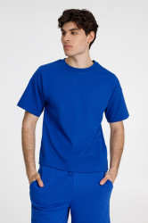 Футболка унисекс оверсайз T3, синяя, XS–XXL