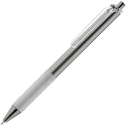 Ручка шариковая Easy Grip, серебристая, 14,2х1,4 см
