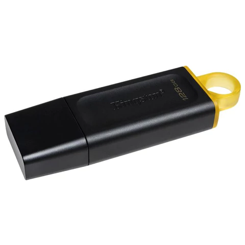 Флеш-диск 128 GB KINGSTON DataTraveler Exodia, разъем USB 3.2, черный/желтый, DTX/128GB