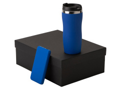 Подарочный набор "COLOR IT" c термокружкой и повербанком, Размер 10000 mAh, Цвет синий