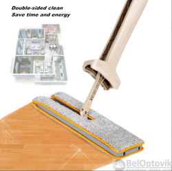 Самоотжимающаяся швабра лентяйка Self-Wringing Flat Mop
