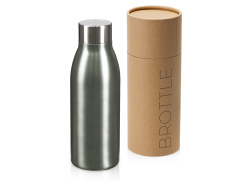Вакуумная термобутылка «Brottle» c медной изоляцией, тубус, 600 мл, Цвет темно-серый