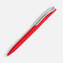 Ручка шариковая Pin Soft Touch, красная, 14,5х1,0 см