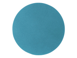 Патч «Круг», nubuk, Цвет голубой