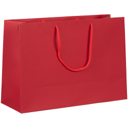 Пакет бумажный Ample Plus M, красный, 35x24x12 см