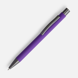 Ручка шариковая Atento Soft Touch, фиолетовая, 13,5х0,9 см