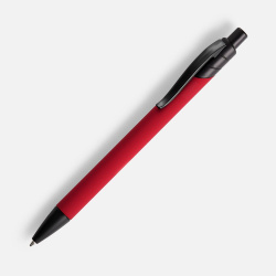 Ручка шариковая Undertone Black Soft Touch, красная, 14,5х1 см