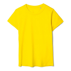 Футболка женская T-bolka Lady, желтая, S–3XL