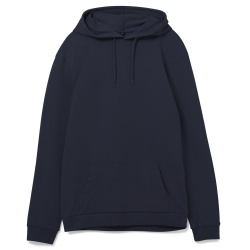 Толстовка с капюшоном унисекс Hoodie, темно-синяя, XS–5XL
