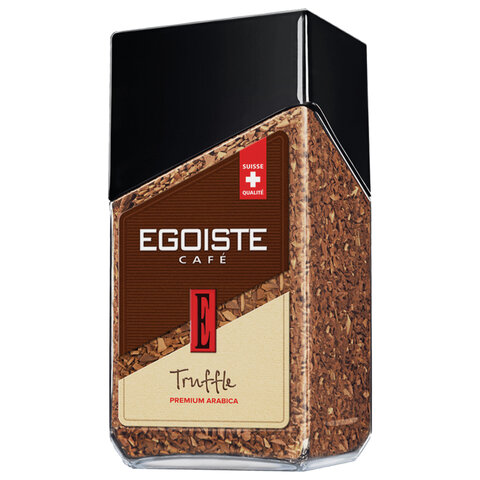 Кофе растворимый EGOISTE "Truffle", ШВЕЙЦАРИЯ, 95 г, стеклянная банка, EG10006005