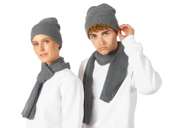 Шарф «Dunant», Цвет темно-серый меланж