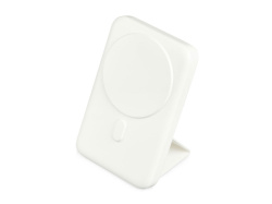 Магнитный внешний беспроводной аккумулятор «GenerIQ»,QC/PD, 10000 мАч, Цвет белый