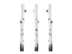 Набор свечей «Betulla», Цвет белый, черный