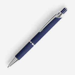 Ручка шариковая Chromos Soft Touch, синяя, 13,9х1,1 см