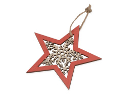 Подвеска «Звездочка», Цвет натуральный, красный