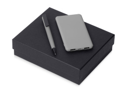 Подарочный набор «COLOR IT» c ручкой и повербанком, Размер 5000 mAh, Цвет серый