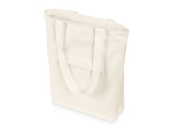 Сумка на молнии «Zipper» из хлопка 280 г/м2, Цвет натуральный